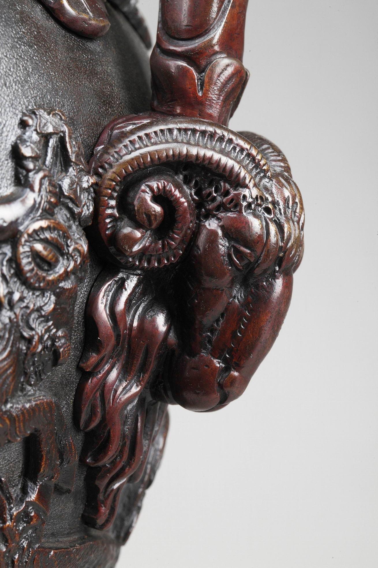 Renaissance Revival Bronze Ewers by Alphonse Giroux 4