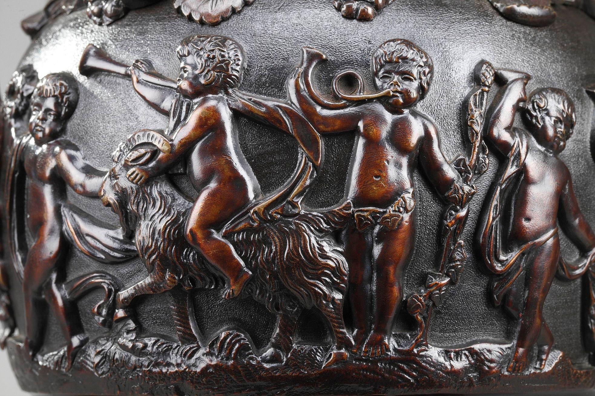 Renaissance Revival Bronze Ewers by Alphonse Giroux 10