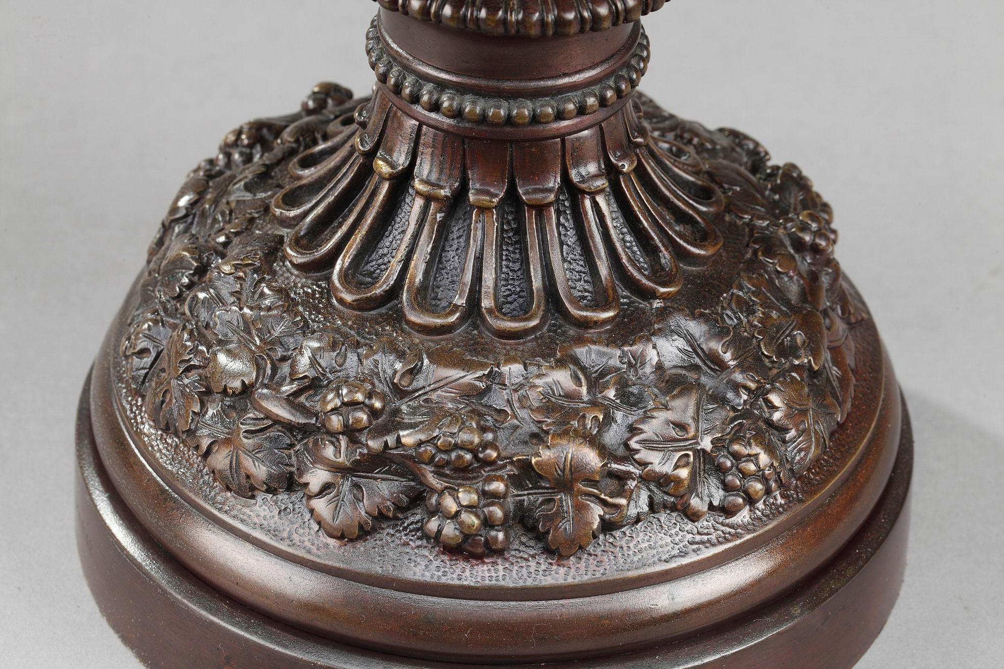 French Renaissance Revival Bronze Ewers by Alphonse Giroux