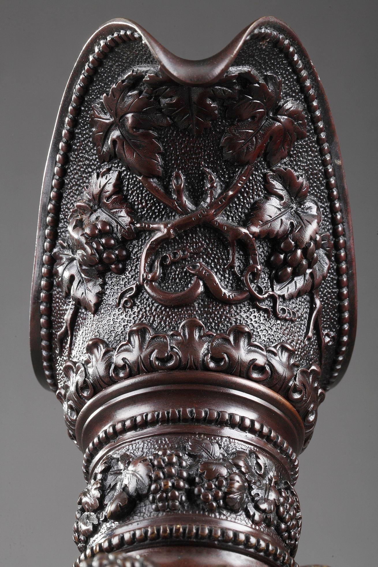 Renaissance Revival Bronze Ewers by Alphonse Giroux 1