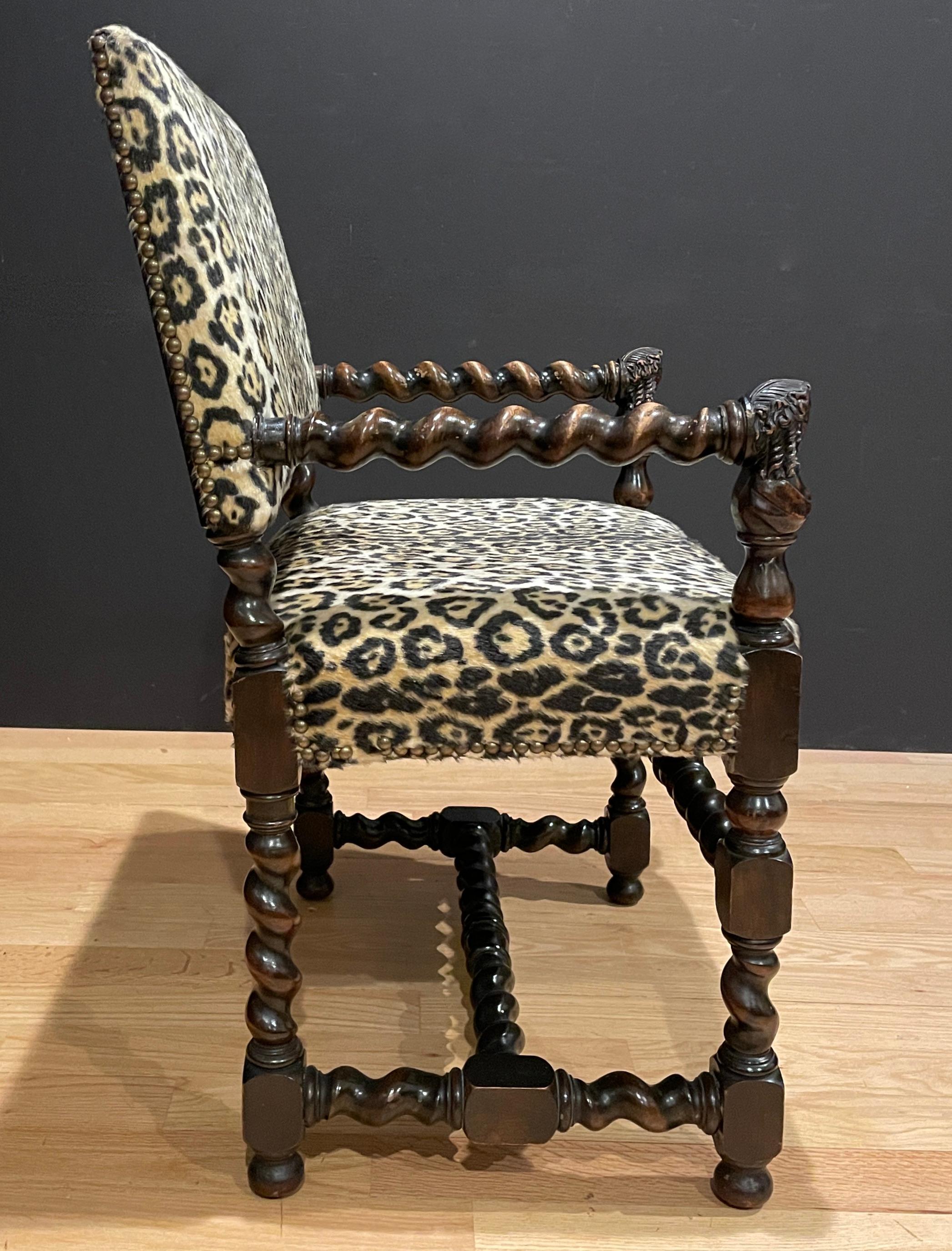 Renaissance Revival Carved Armchair In Good Condition In Norwood, NJ