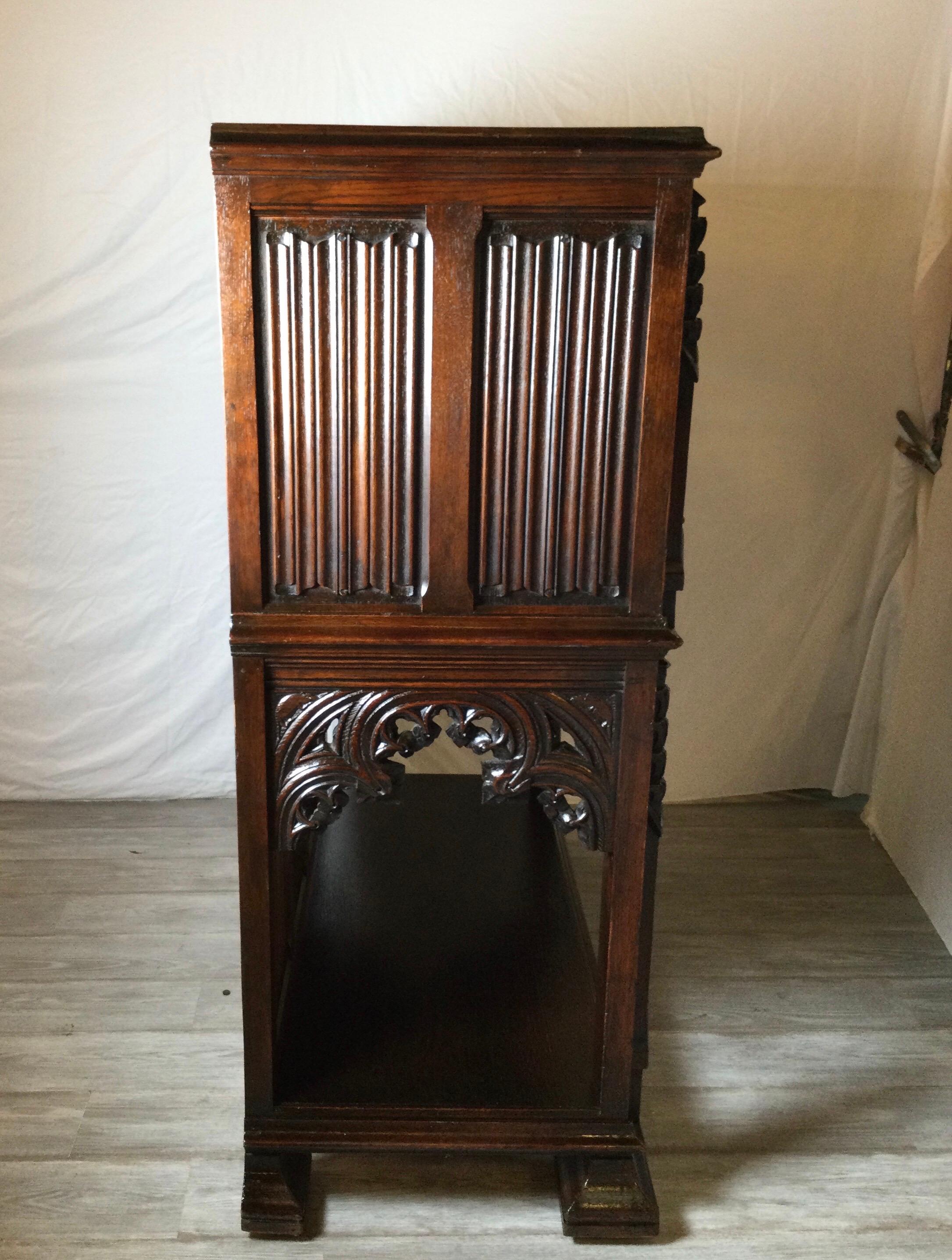 Renaissance Revival Carved Court Cupboard 3