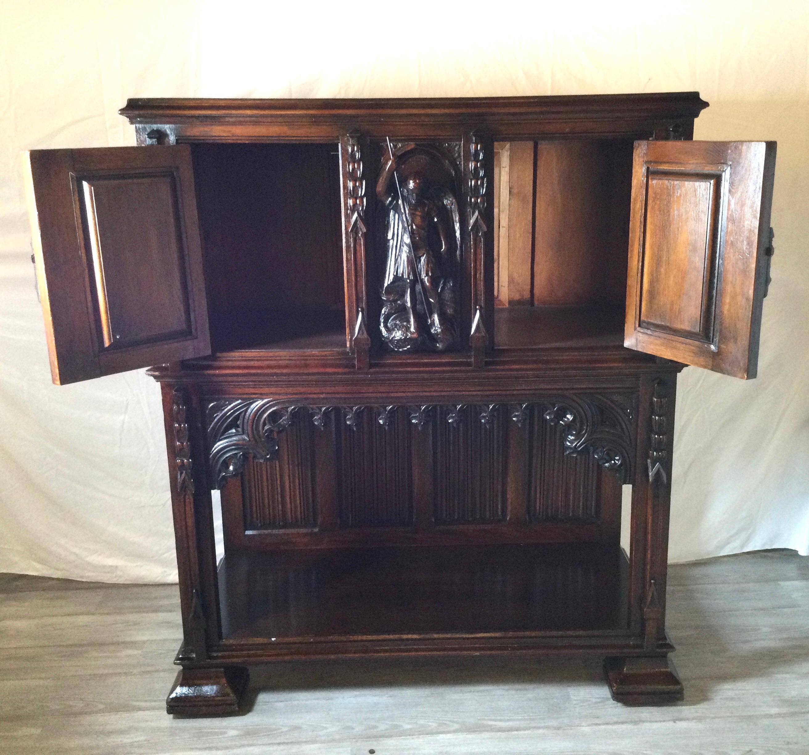 19th Century Renaissance Revival Carved Court Cupboard