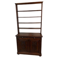 Renaissance Revival Carved Oak Open Dresser