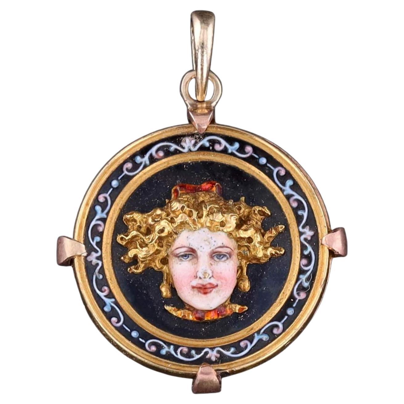 Breloque Renaissance en or 18k et 14k