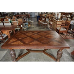 Renaissance Revival Draw-Leaf Dining Table