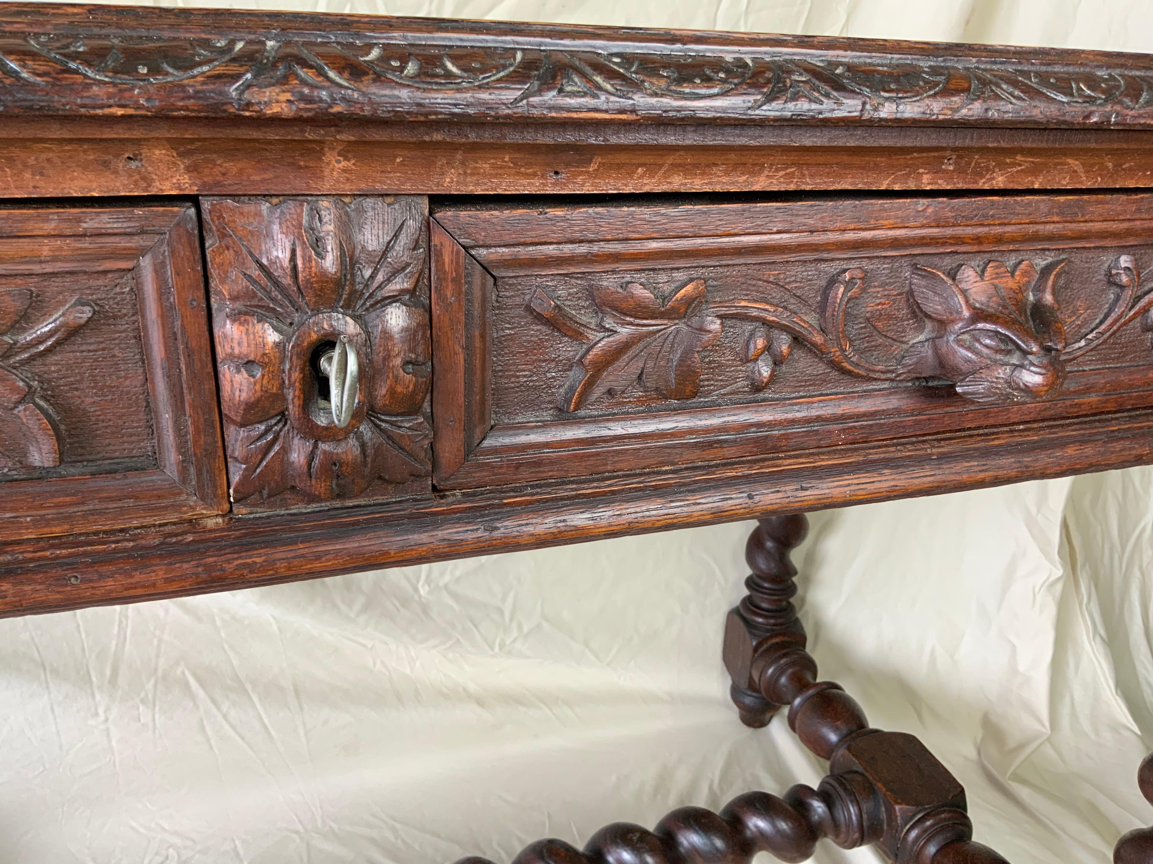 Renaissance Revival French Writing Table 9