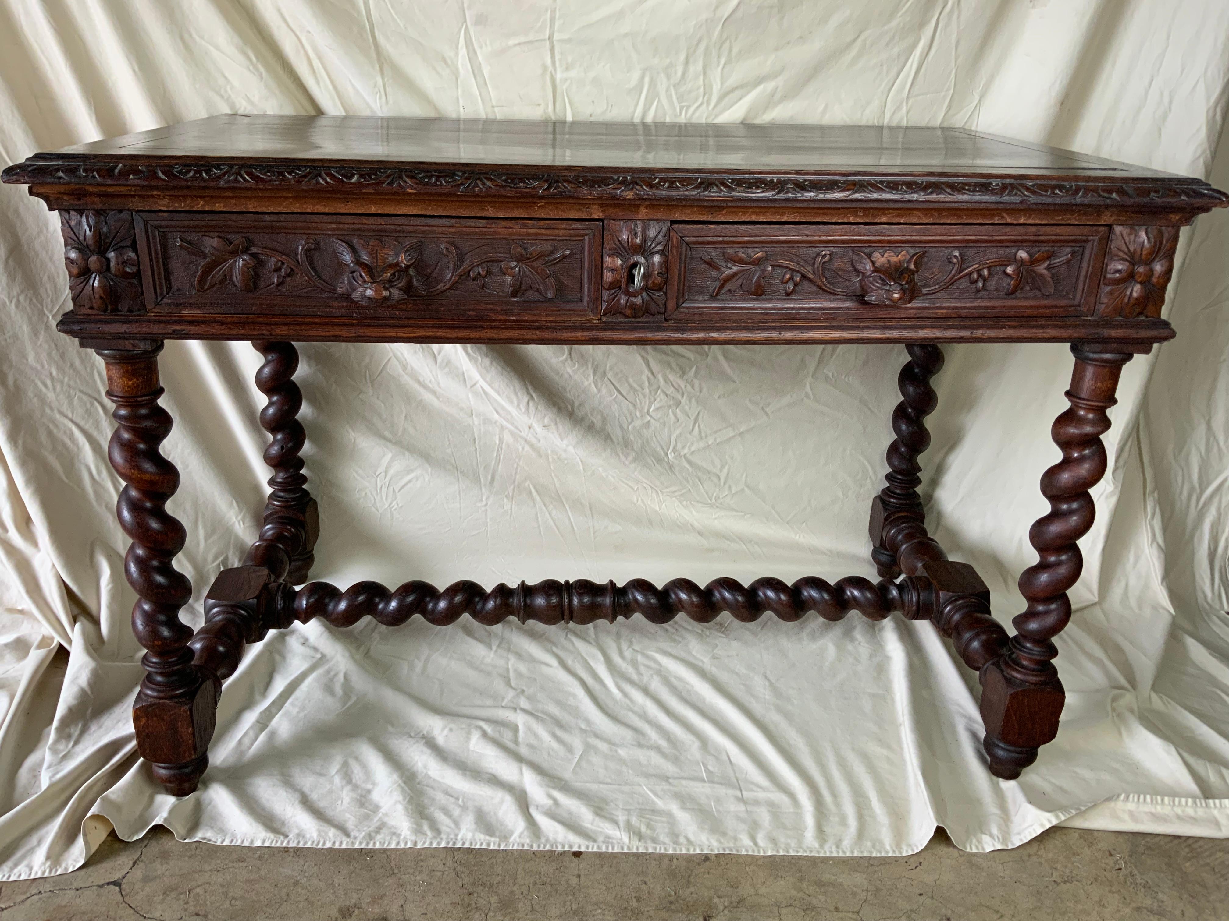Renaissance Revival French Writing Table 10
