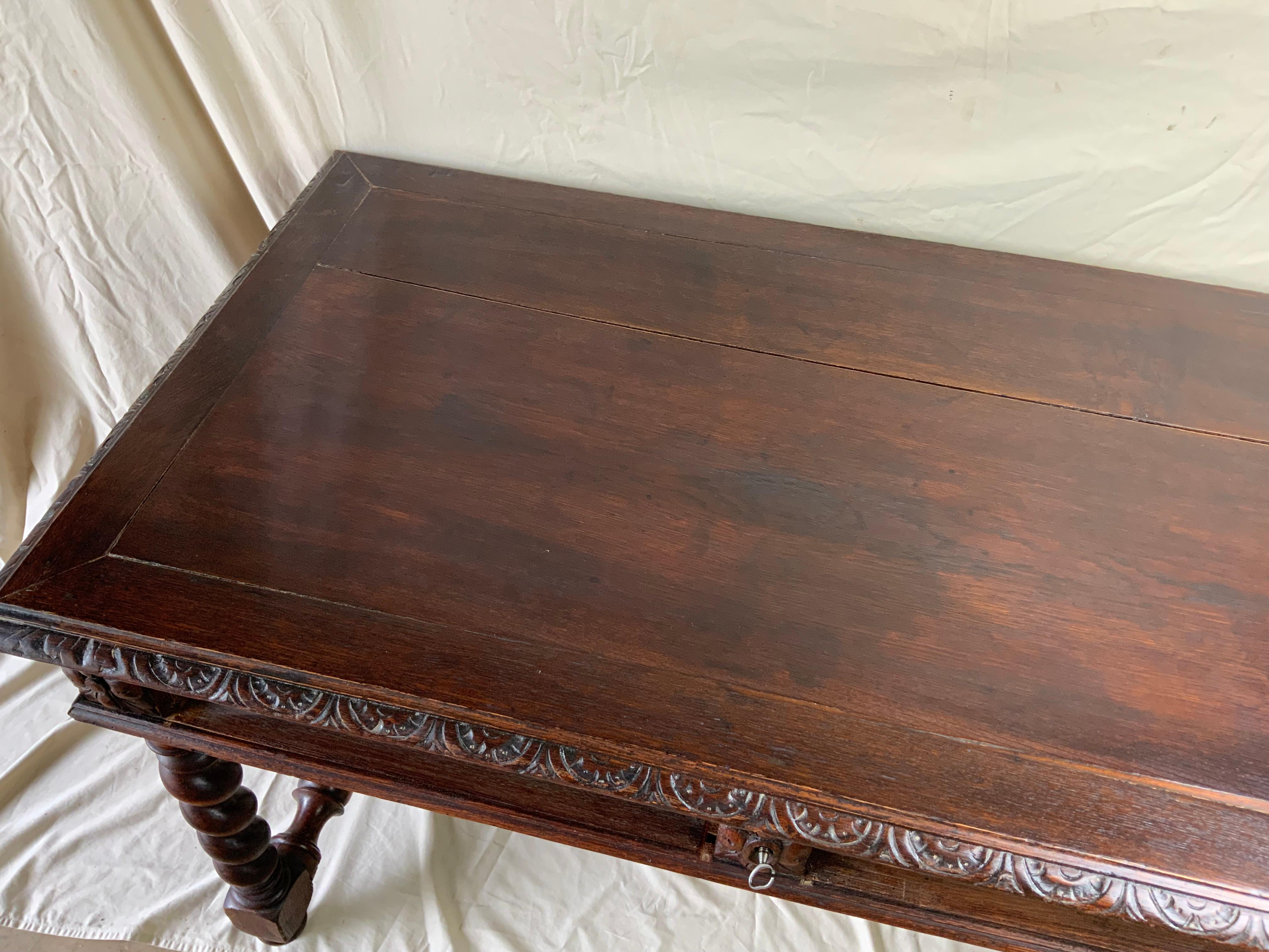 Wood Renaissance Revival French Writing Table