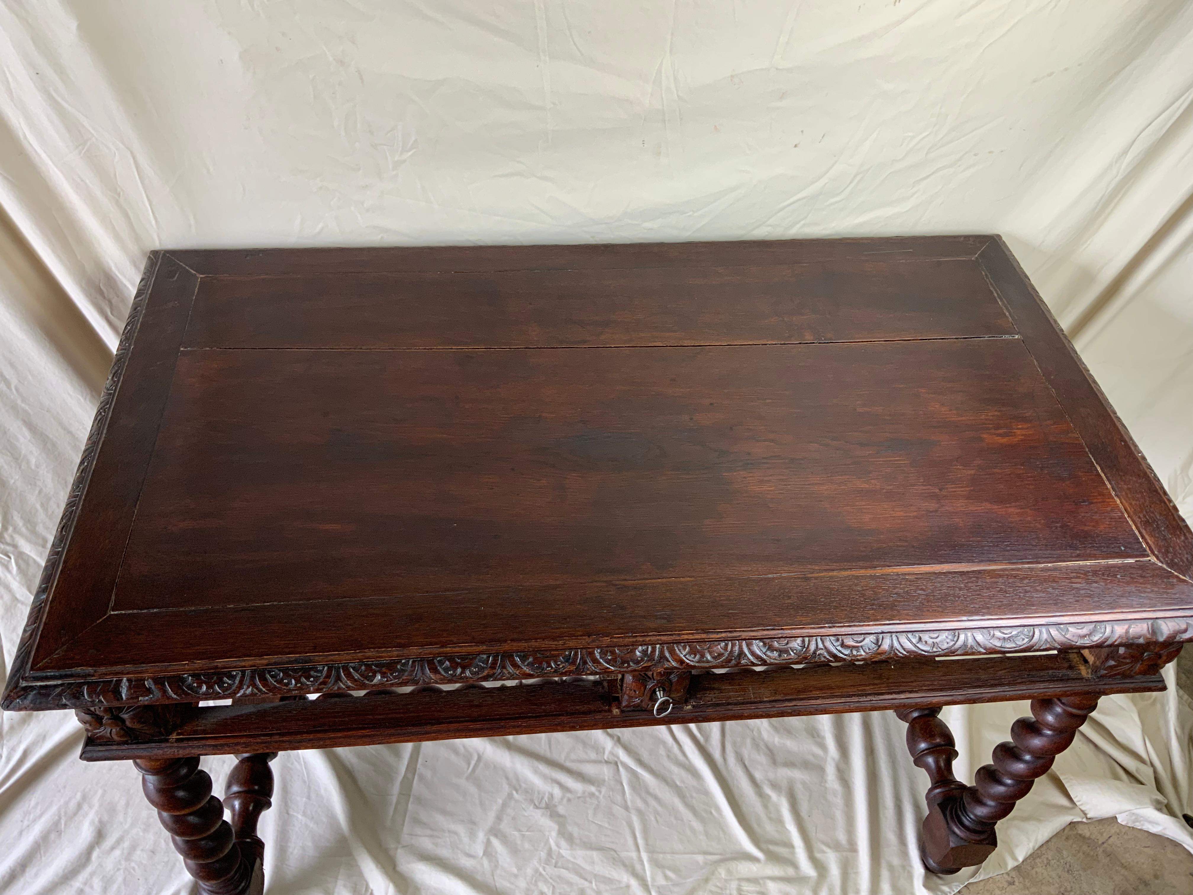 Renaissance Revival French Writing Table 1