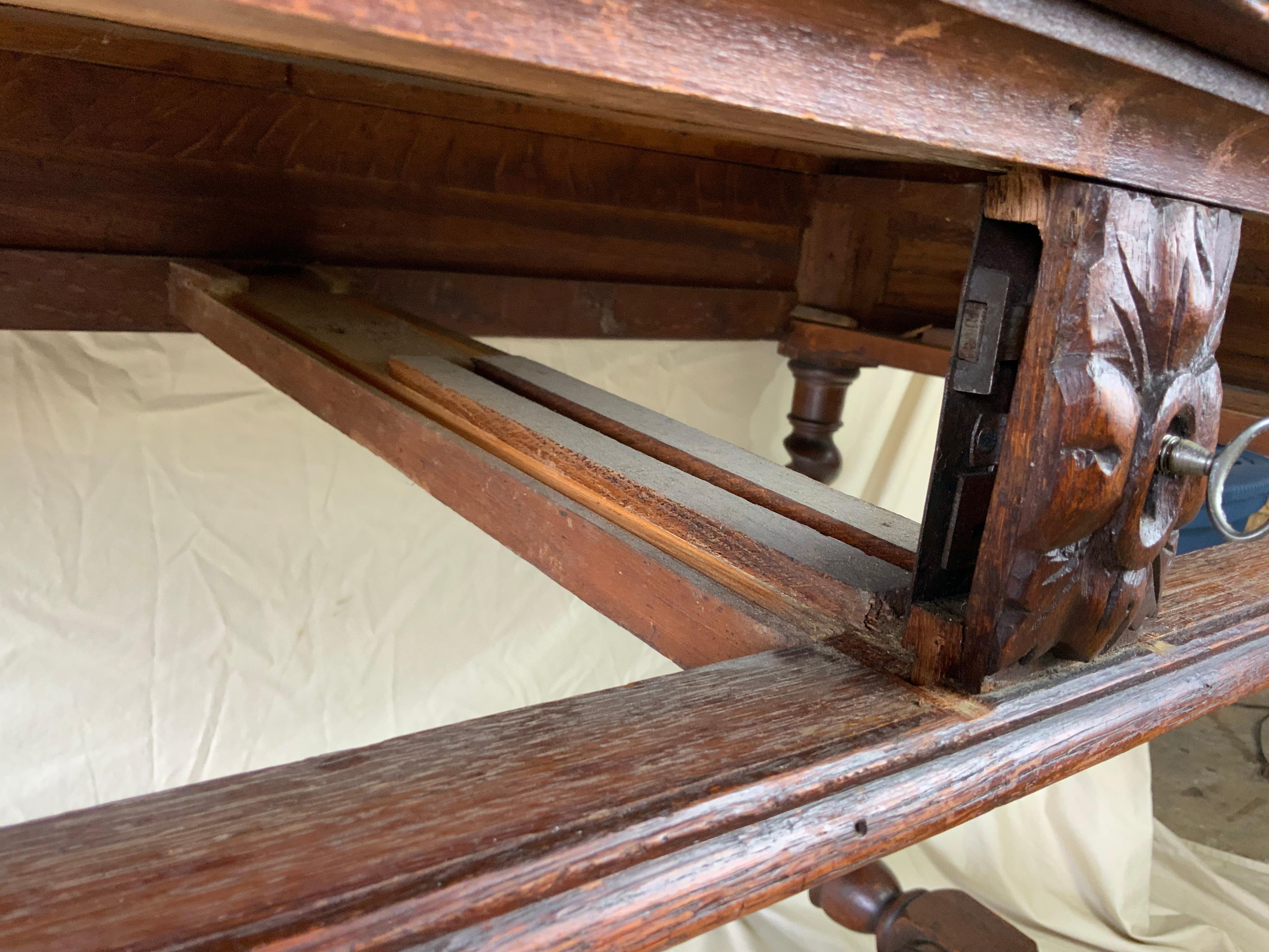 Renaissance Revival French Writing Table 3