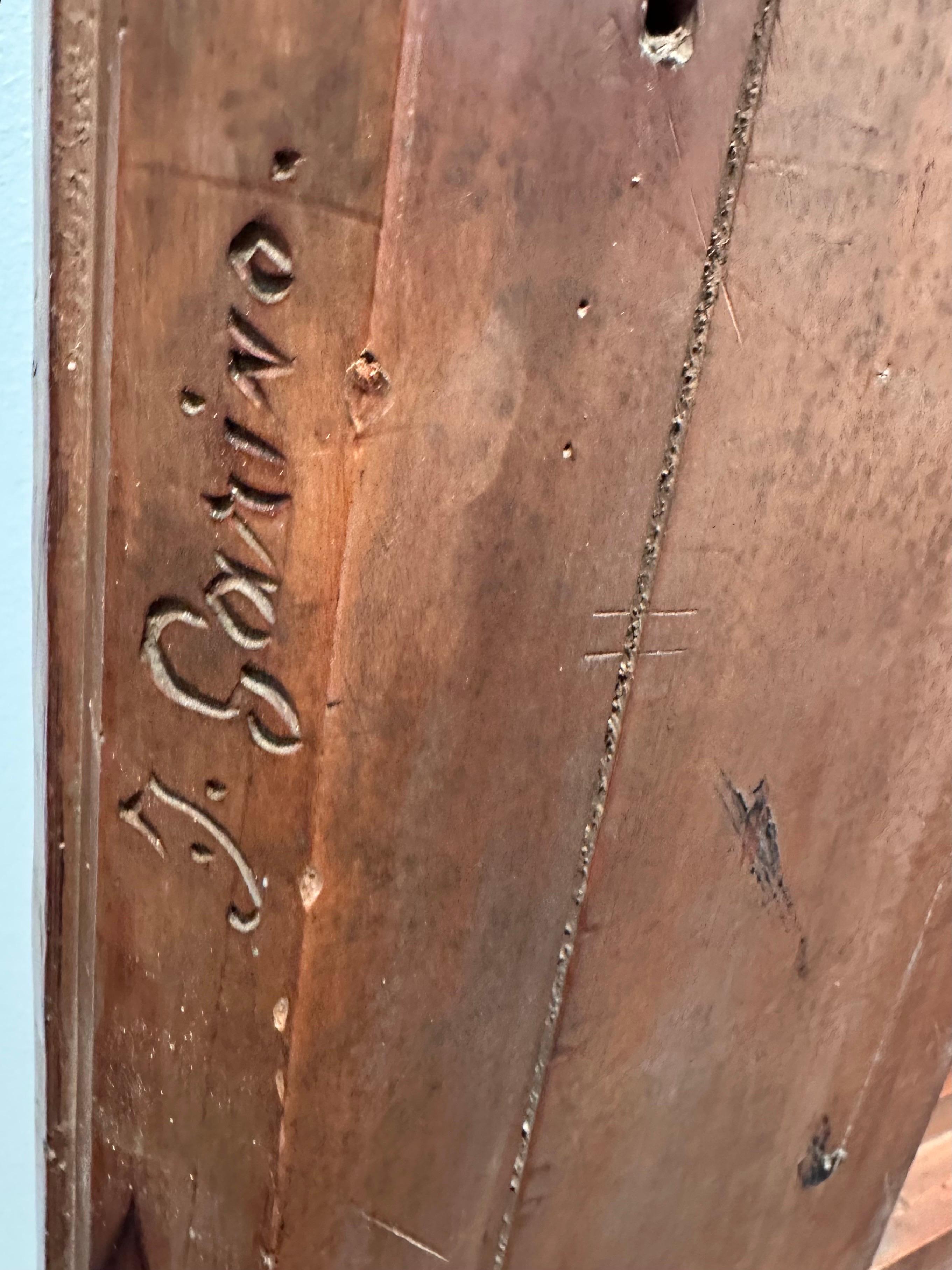 Cornice rinascimentale italiana, metà del XIX secolo. Wood intagliato, firmato J. GARINO in vendita 8