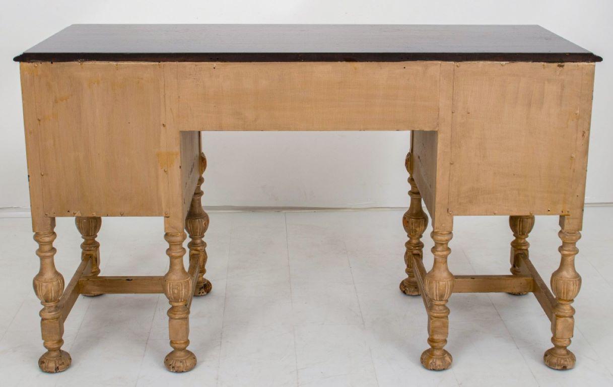 19th Century Renaissance Revival Kneehole Desk For Sale