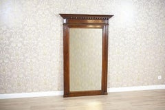 Renaissance Revival Mirror From the Early 20th Century in Brown Oak Frame