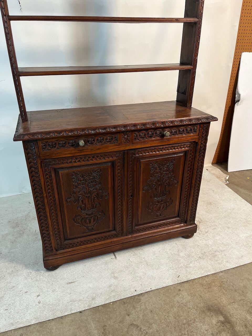 Renaissance Revival Mirrored Buffet / Server In Good Condition In Wilson, NC