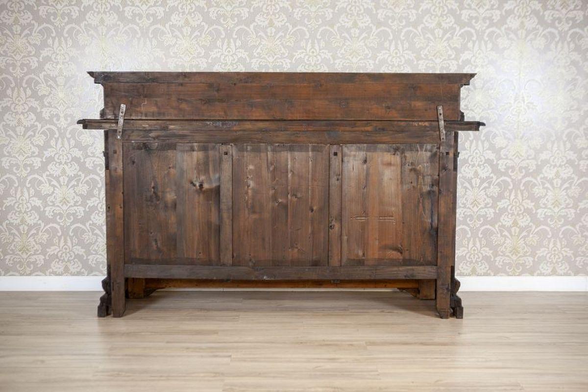 Credenza e credenza in Oak di fine Ottocento in stile rinascimentale in vendita 4