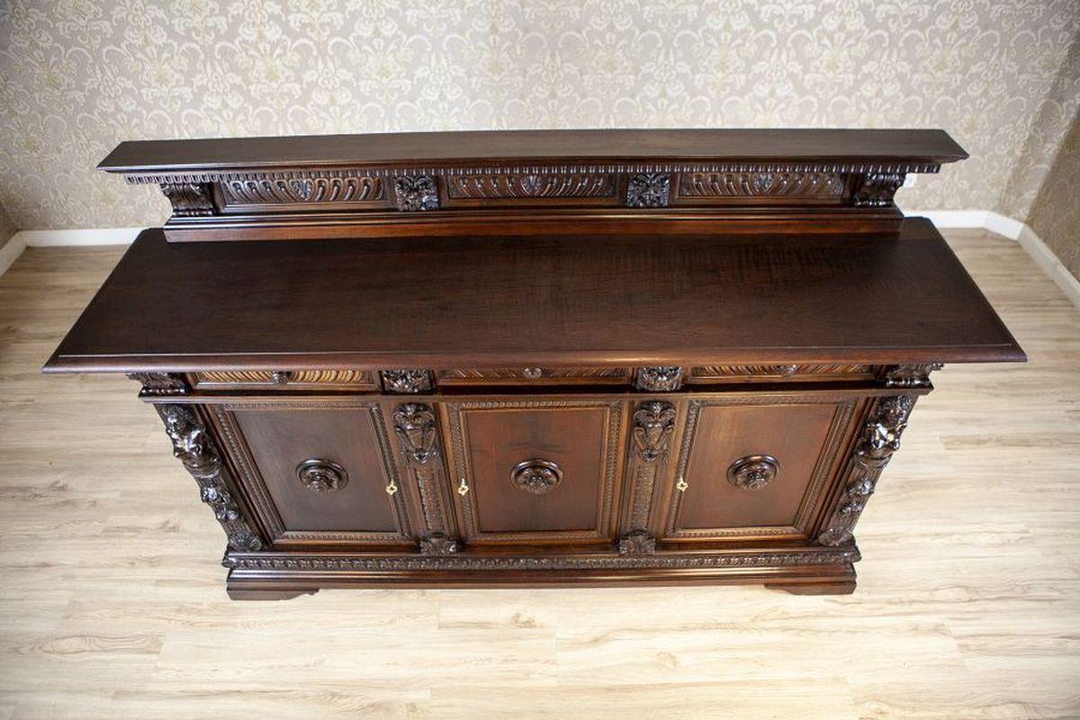 Europeo Credenza e credenza in Oak di fine Ottocento in stile rinascimentale in vendita