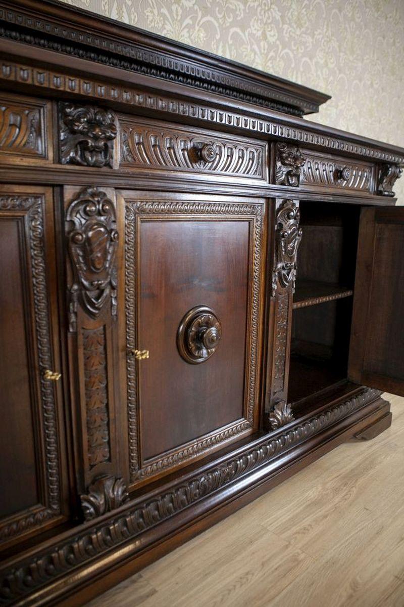Quercia Credenza e credenza in Oak di fine Ottocento in stile rinascimentale in vendita