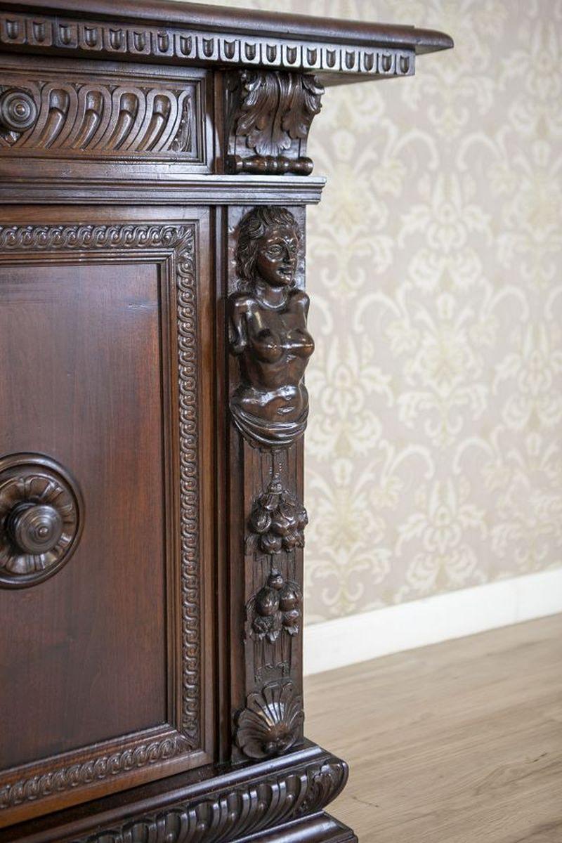 Credenza e credenza in Oak di fine Ottocento in stile rinascimentale in vendita 2