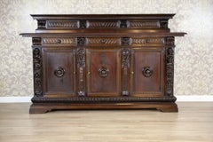 Crédence/bureau en Oak Revive de la fin du 19e siècle