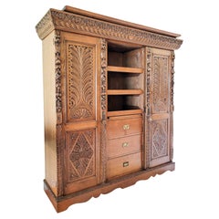 Armoire en Oak Revive - Début du XXe siècle, Angleterre