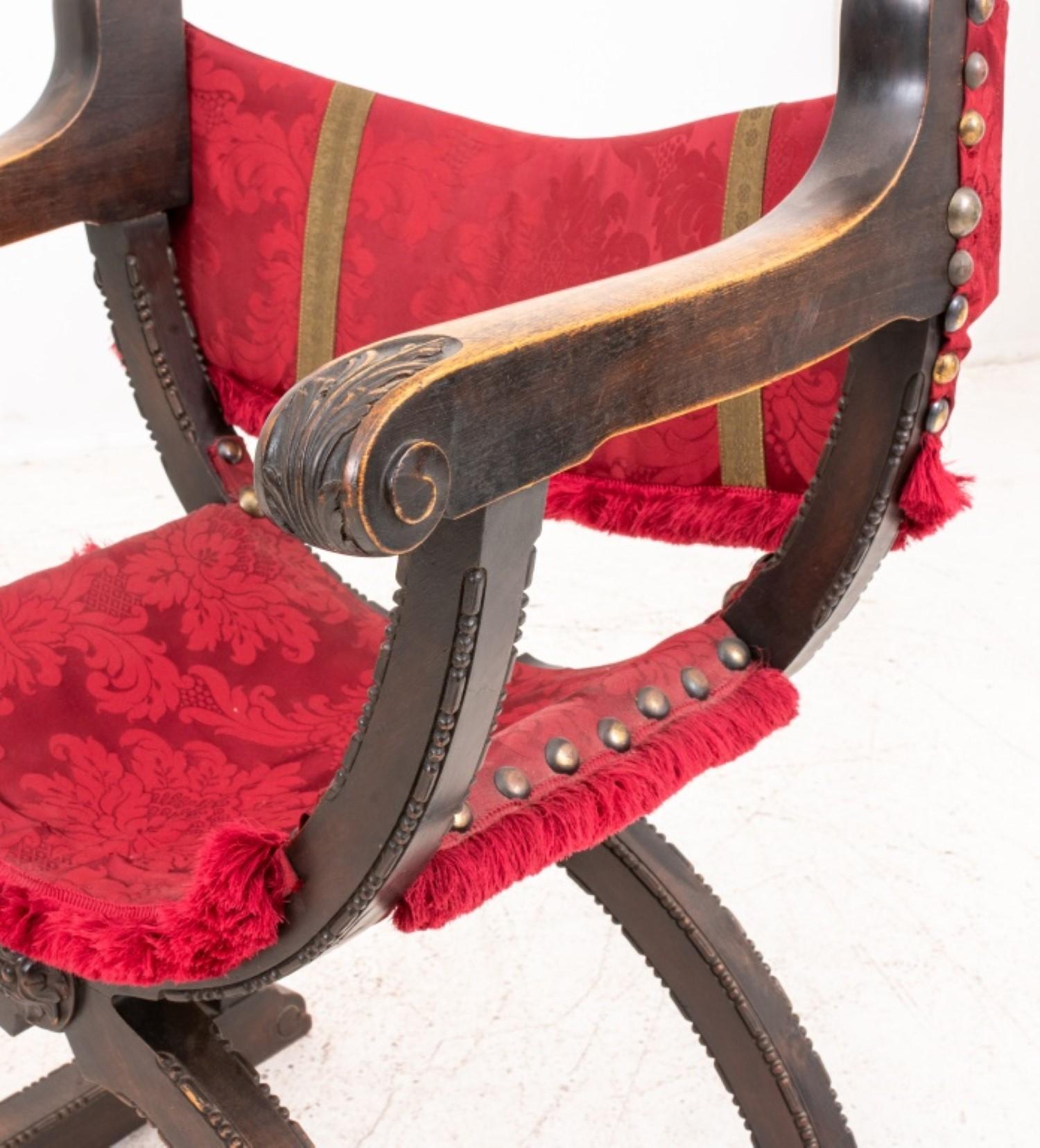 Renaissance Revival Savonarola Chair For Sale 3