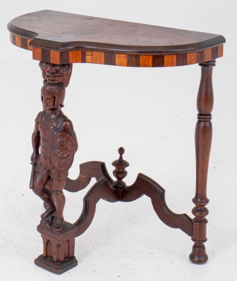Carved Renaissance Revival Side Table For Sale