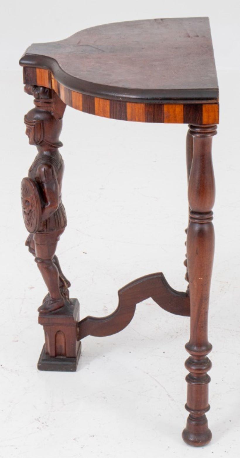 Hardwood Renaissance Revival Side Table For Sale