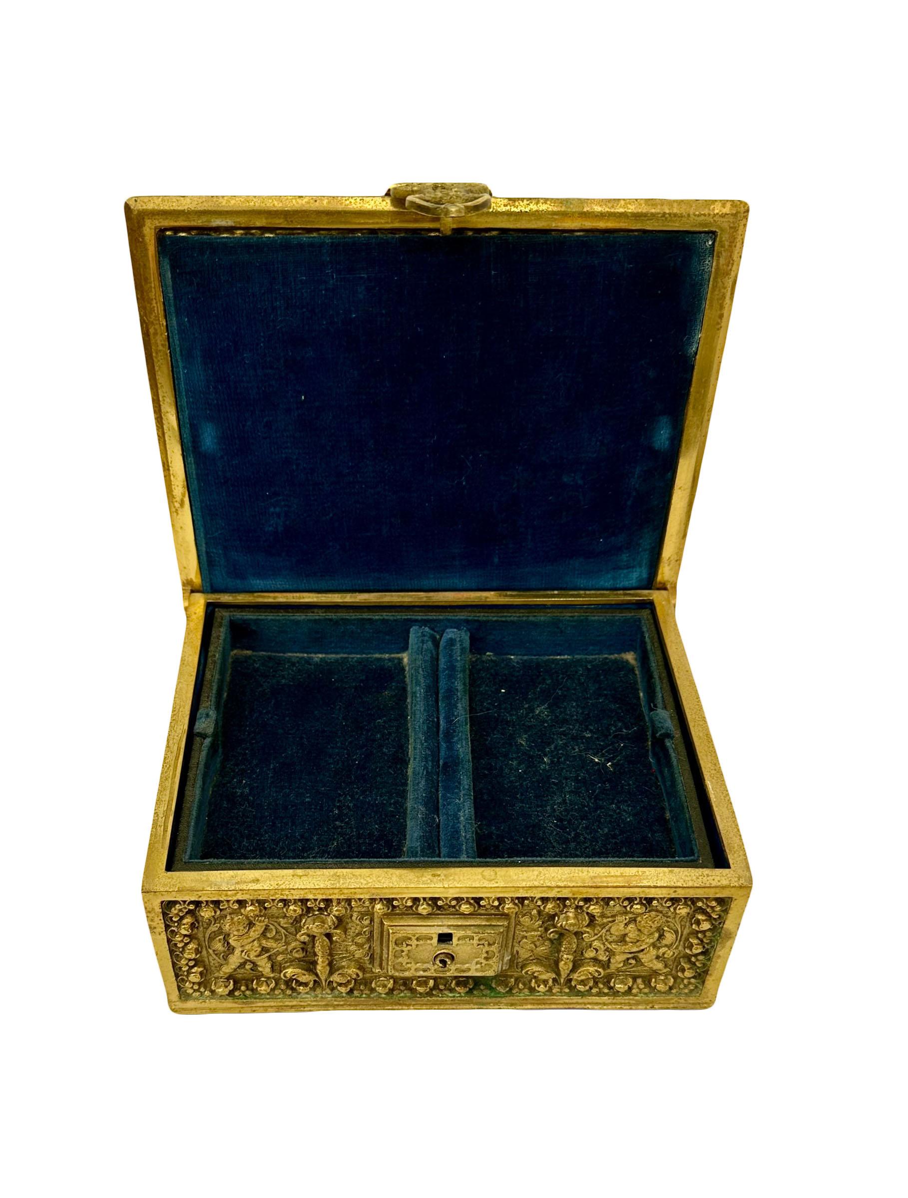 Austrian Renaissance Revival Style Bronze Box For Sale
