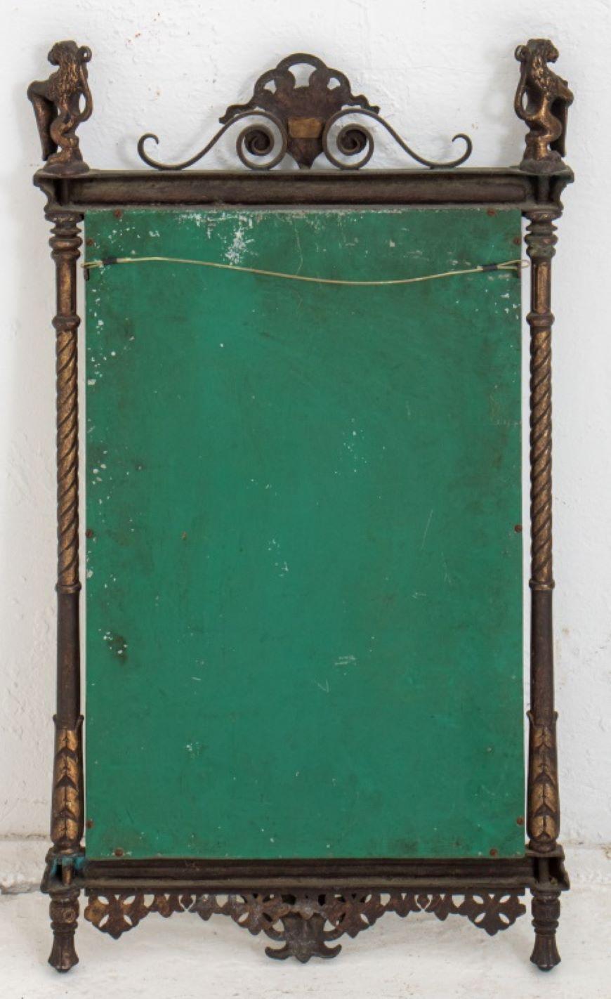 Renaissance Revival Style Cast Iron Mirror For Sale 1