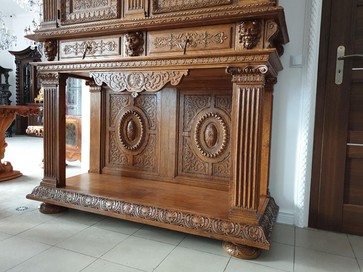 Renaissance Revival Style Palace Credenza / Sideboard, Museum Class 6
