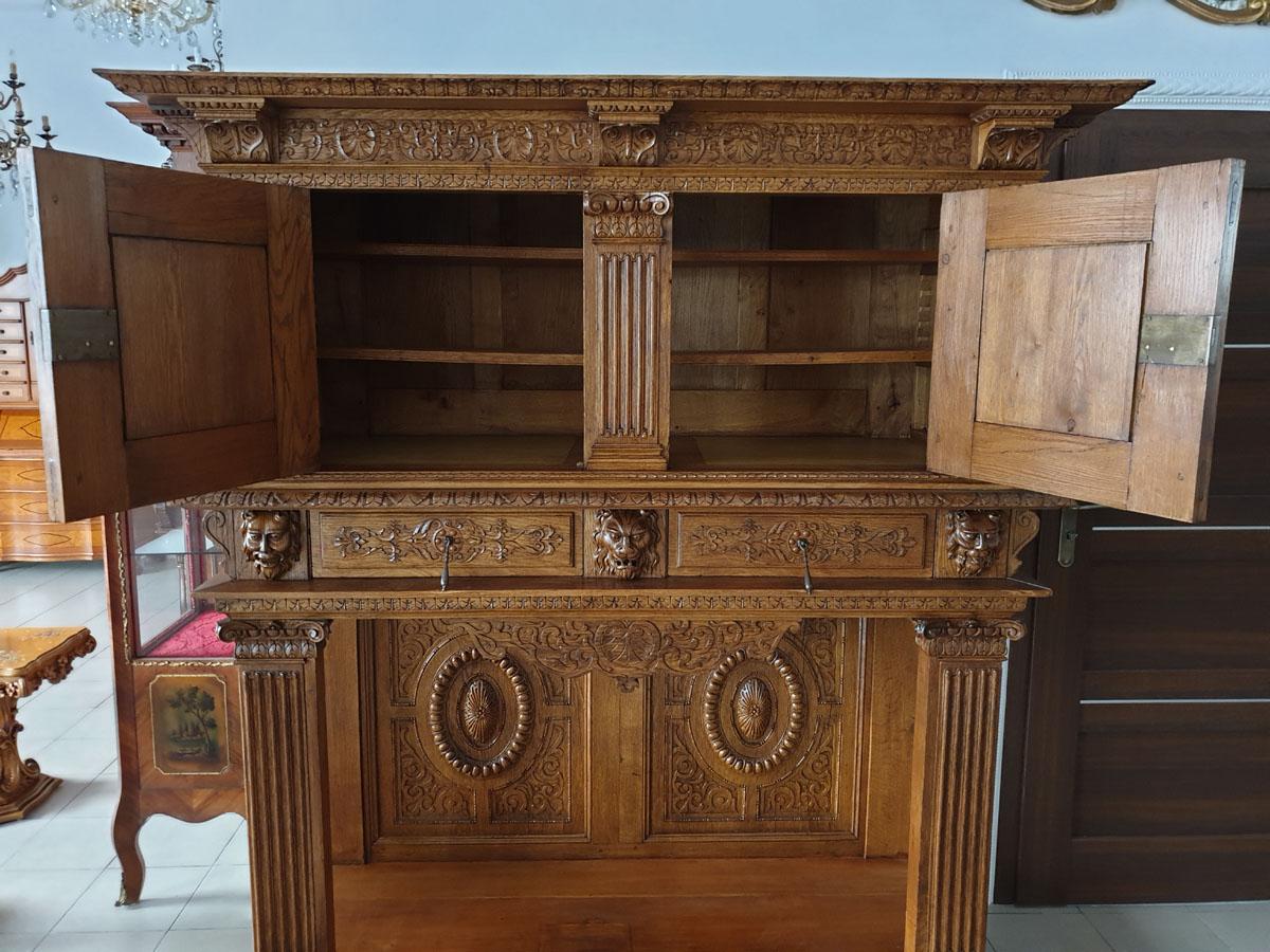European Renaissance Revival Style Palace Credenza / Sideboard, Museum Class
