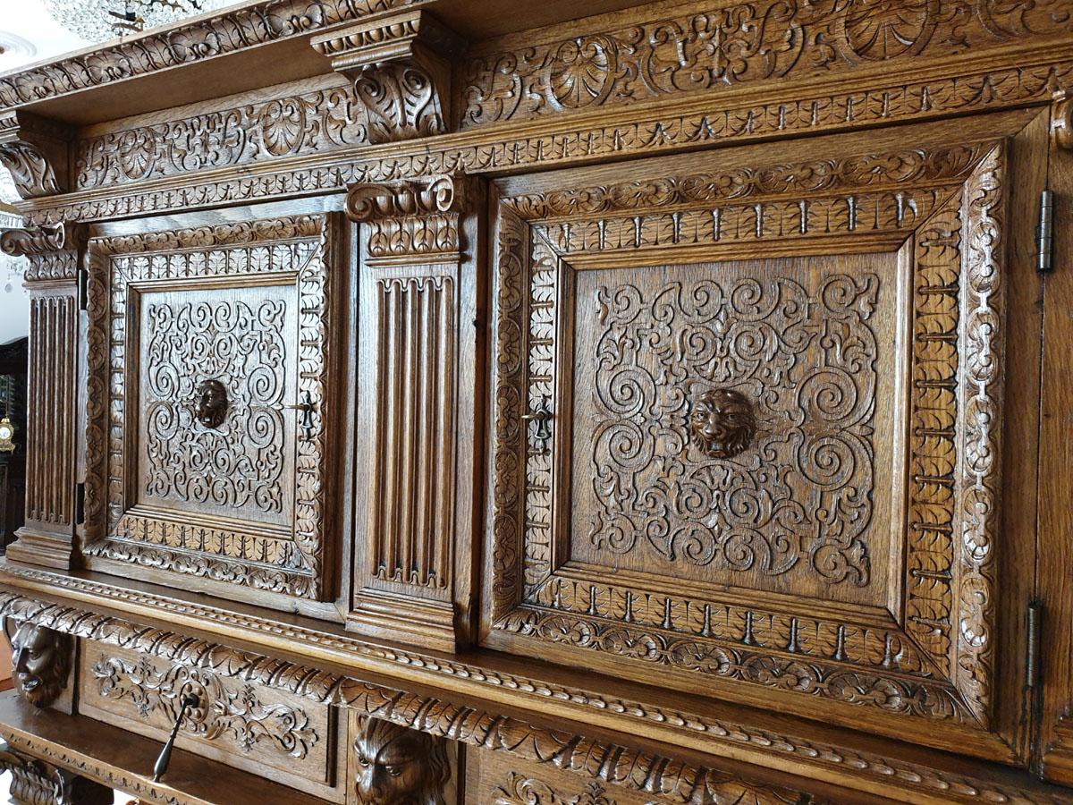 Renaissance Revival Style Palace Credenza / Sideboard, Museum Class 1
