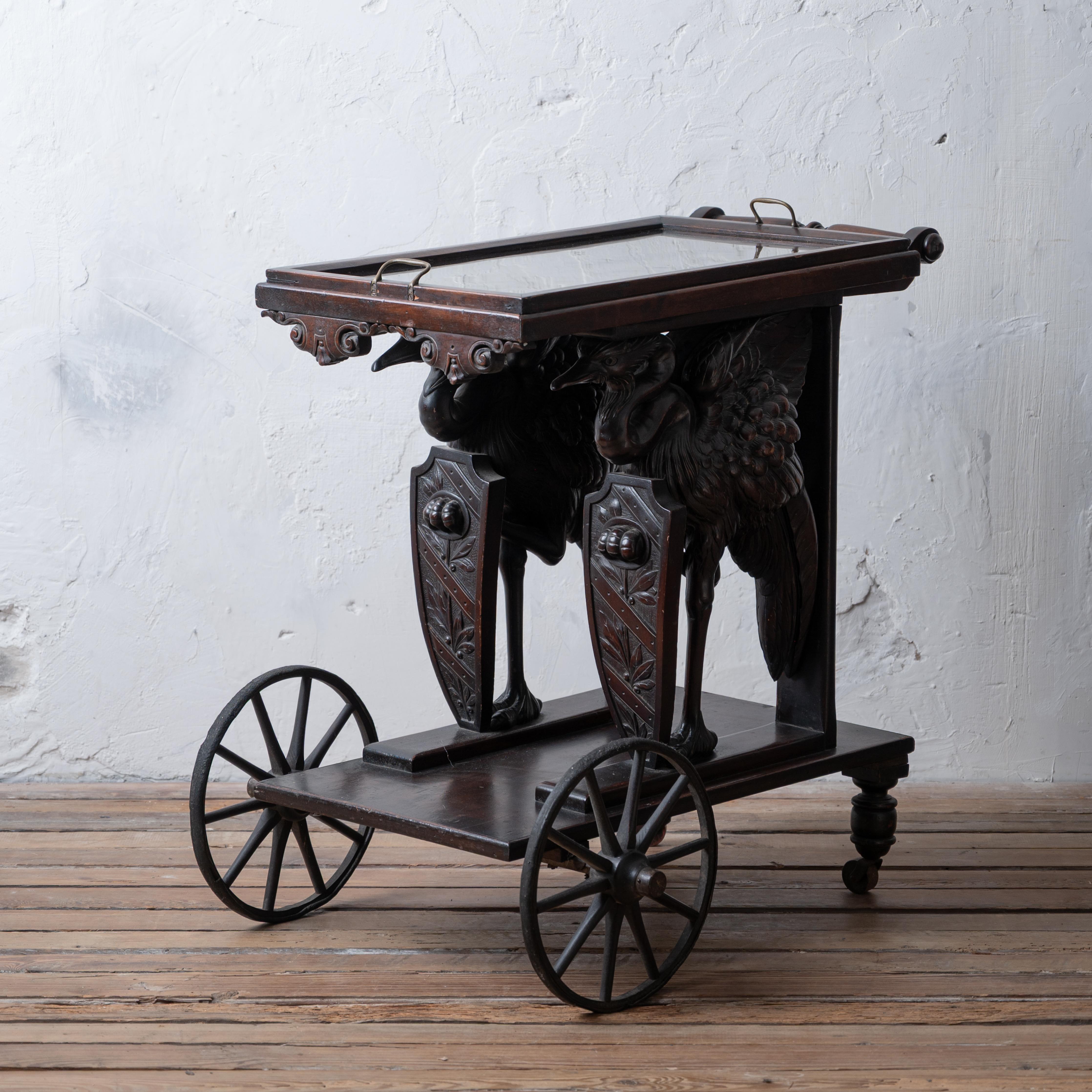 Renaissance Revival Tea Trolley For Sale 1
