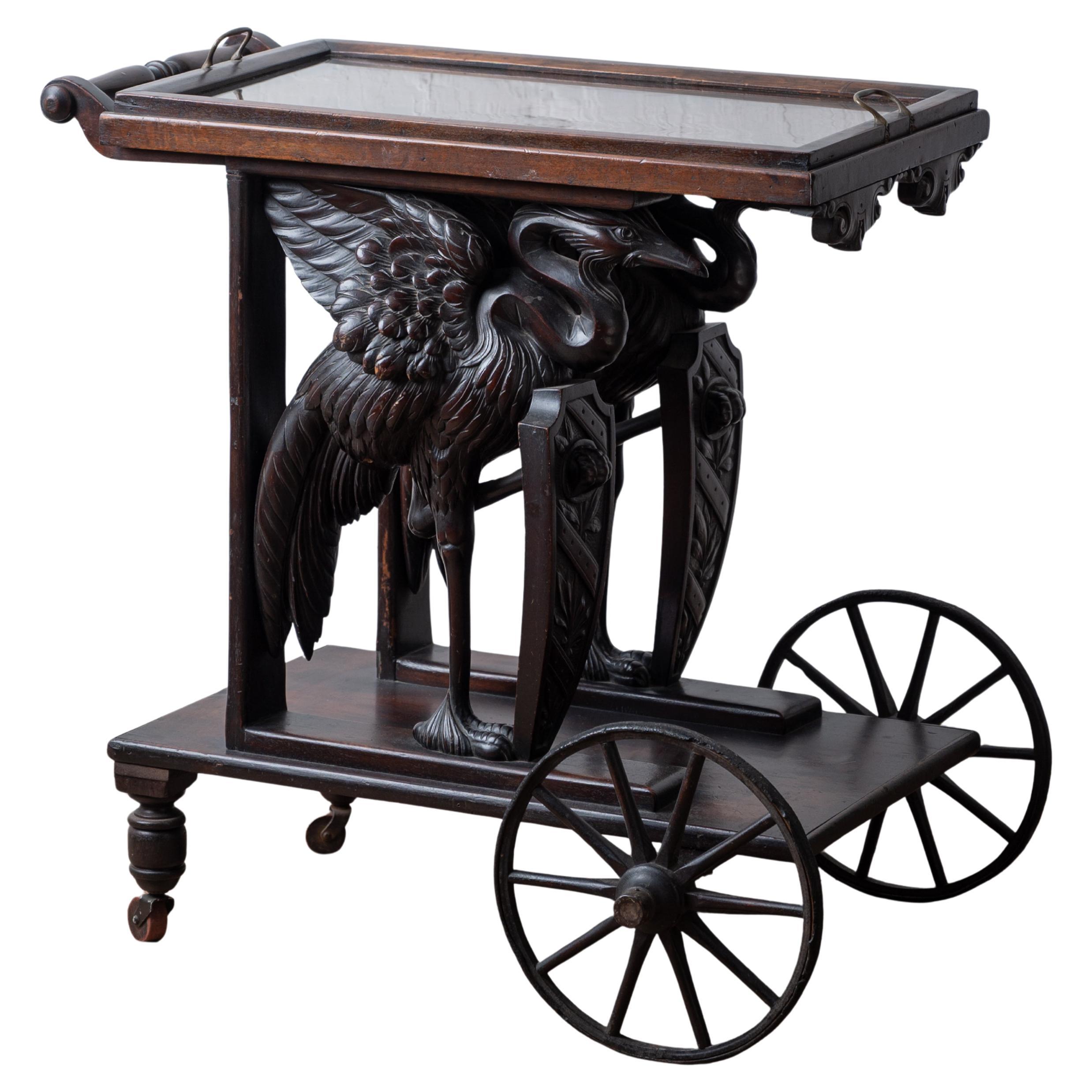 Renaissance Revival Tea Trolley