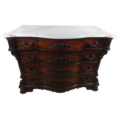 Renaissance Revival Victorian Rosewood 4 Drawer Dresser, C1870