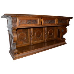  Early 20 Century Renaissance Revival Royal Furniture Co Walnut Sideboard 