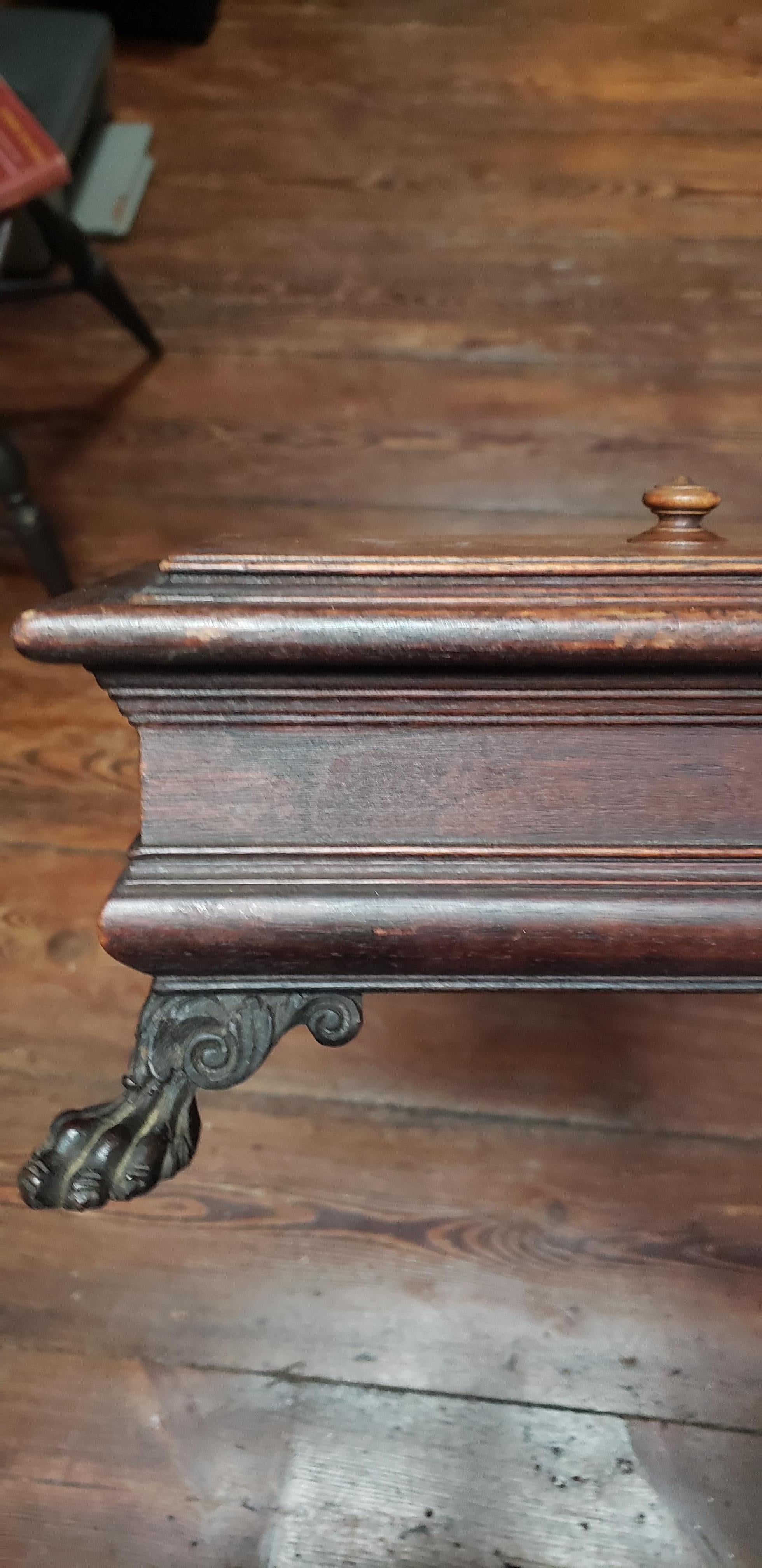 Late 19th Century Renaissance Revival Wooden Desk Top or Jewelry Box in Walnut