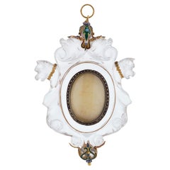Agnus Dei Renaissance en cristal de roche et or