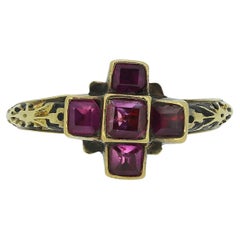 Renaissance Ruby and Enamel Ring