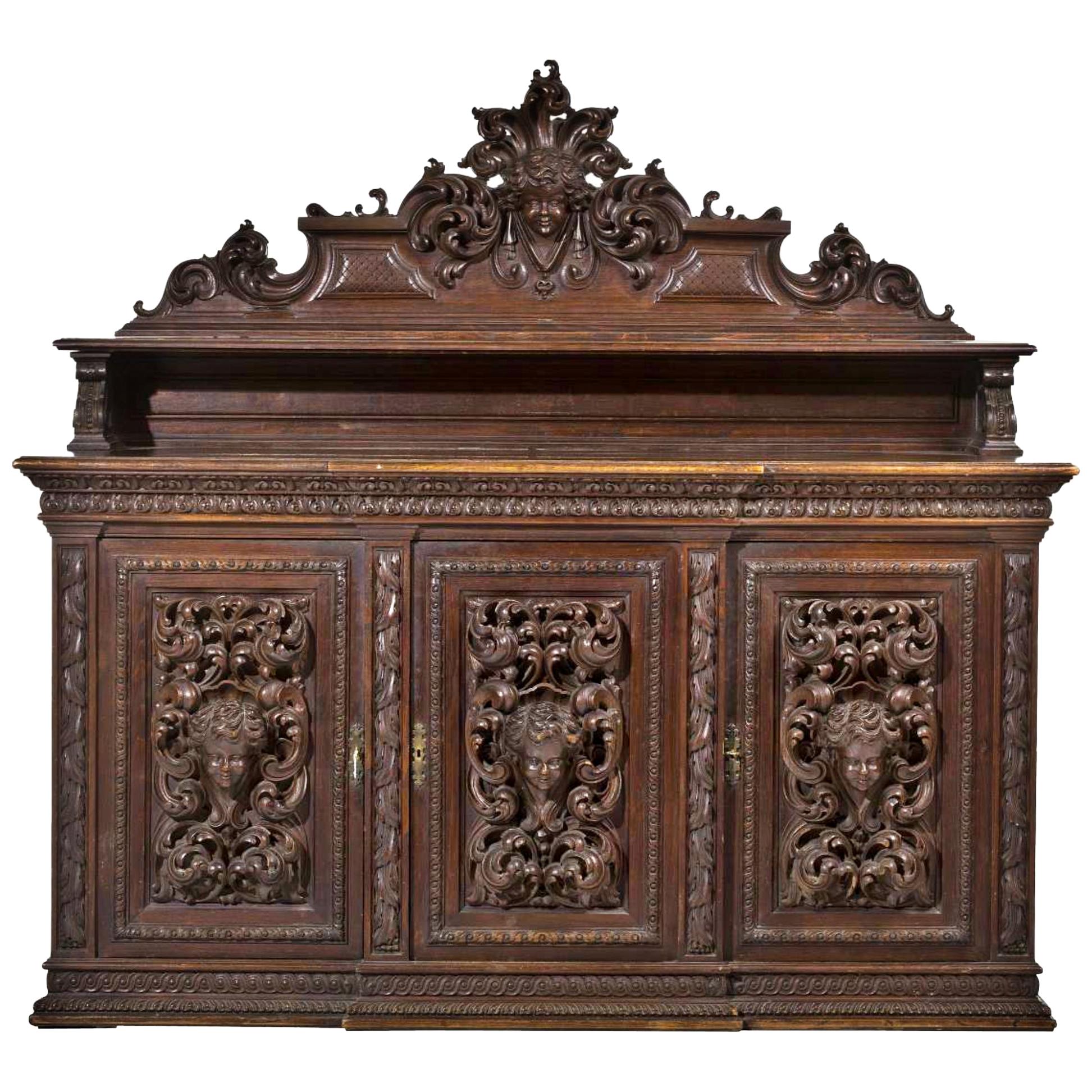 Renaissance Sideboard Style, End of the 19th Century For Sale