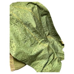 Renaissance Silk Damask Circa 1600 Insects Pomegranates