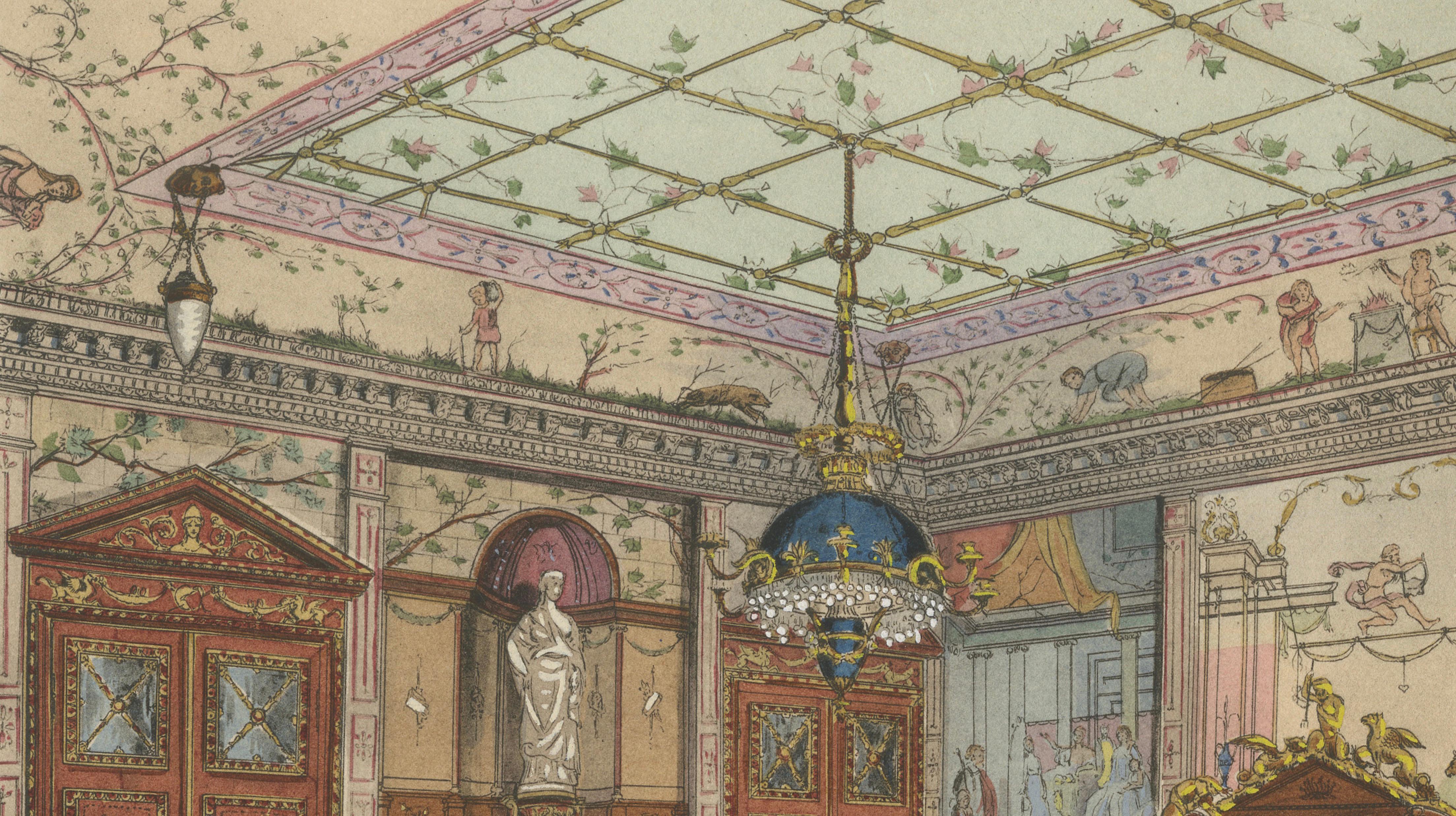 Renaissance Splendour: The Grand Dining Room of Henry d'Allemagne, 1900