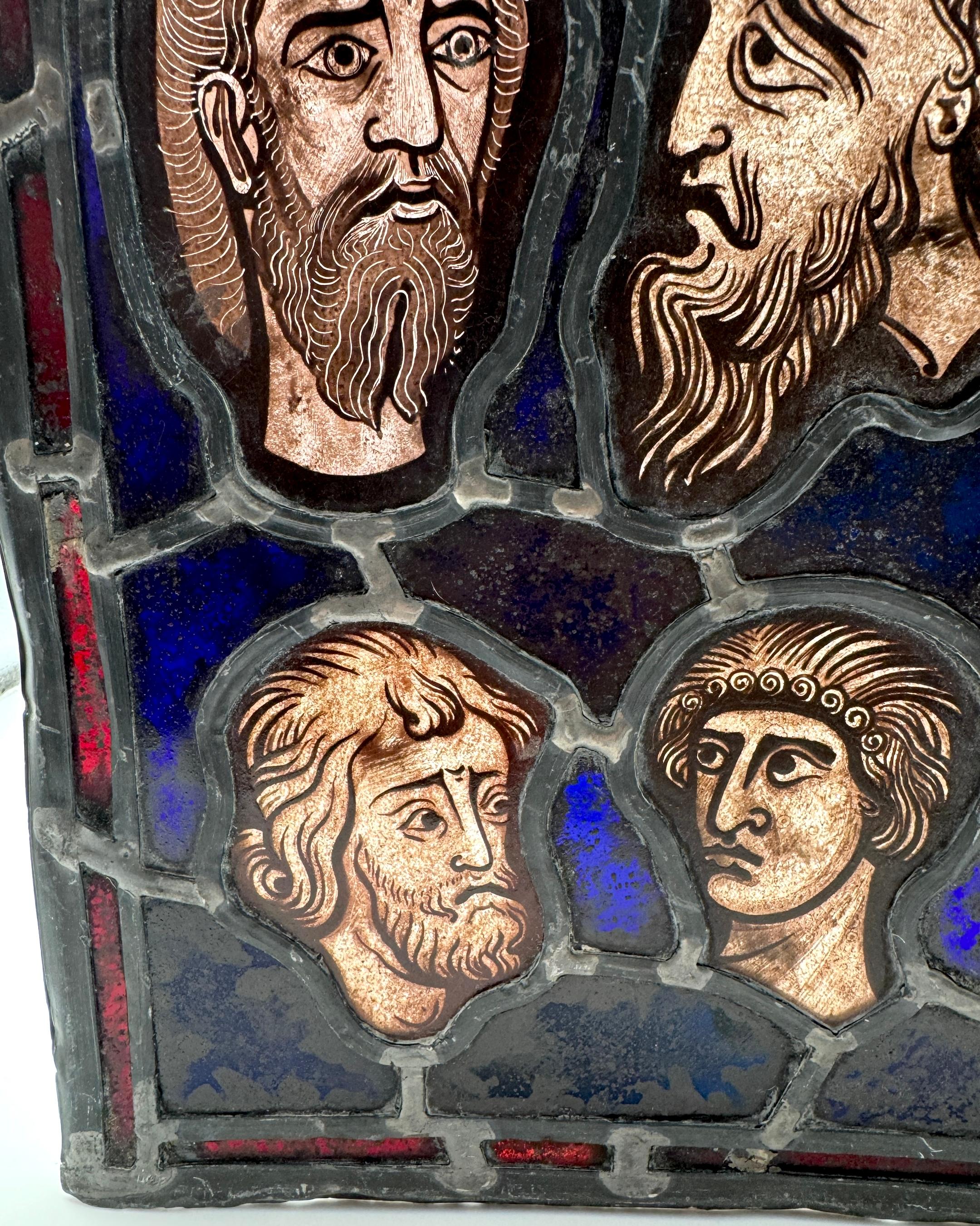 Renaissance-Glasmalerei, 'Sieben Männer von gutem Ruf' (18. Jahrhundert und früher) im Angebot