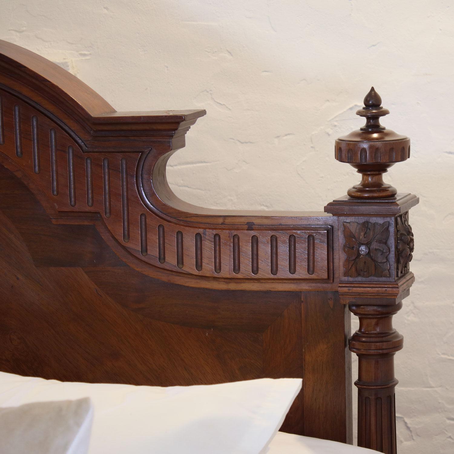 Mahogany Renaissance Style Antique Bed WK146