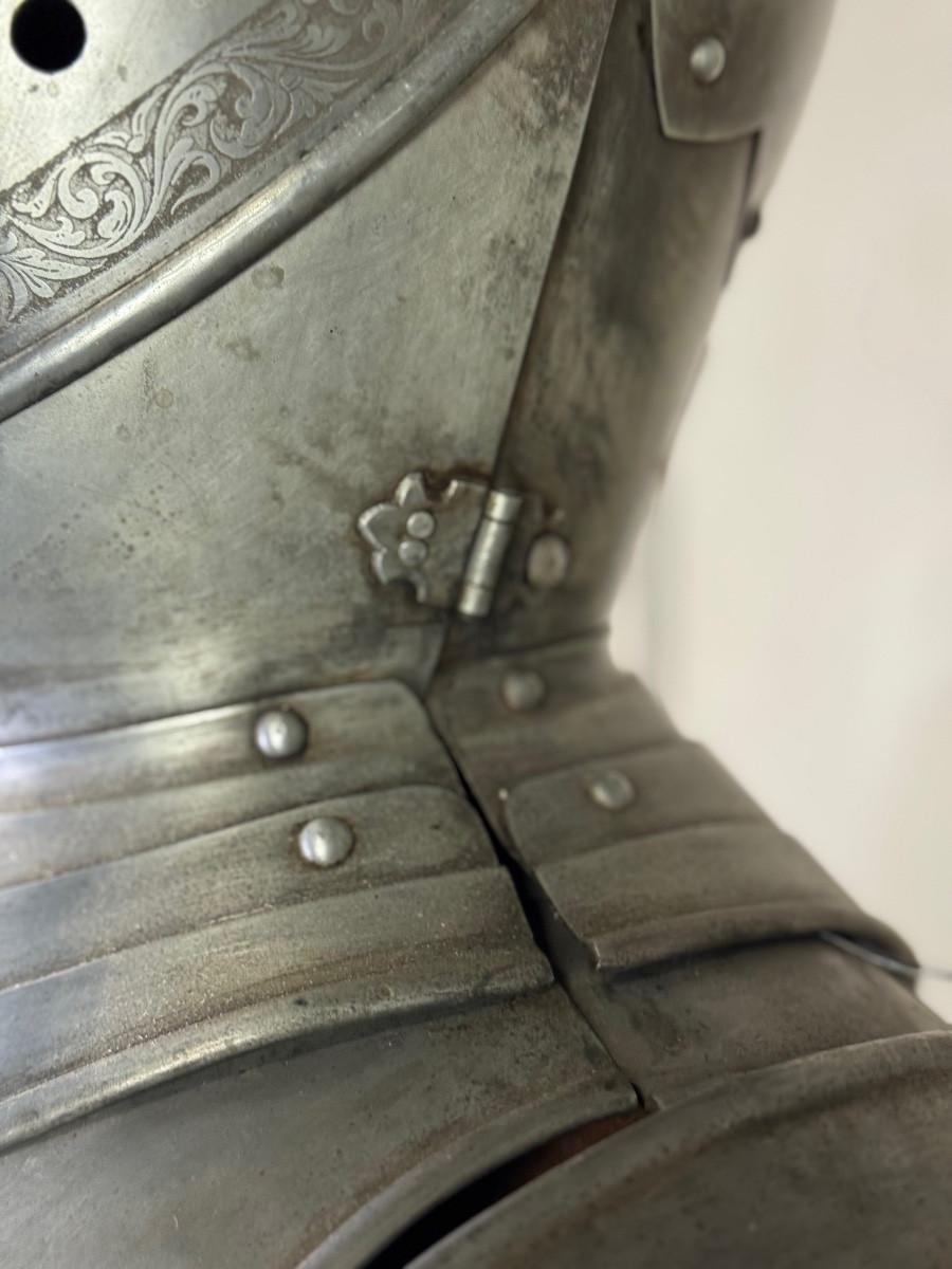 French Renaissance-style armour, circa 1880 For Sale