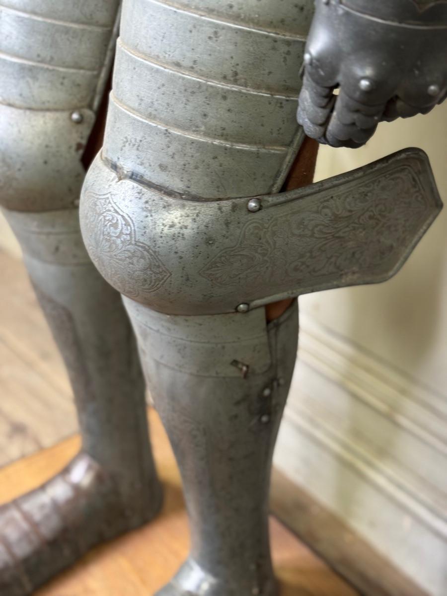 Metal Renaissance-style armour, circa 1880 For Sale