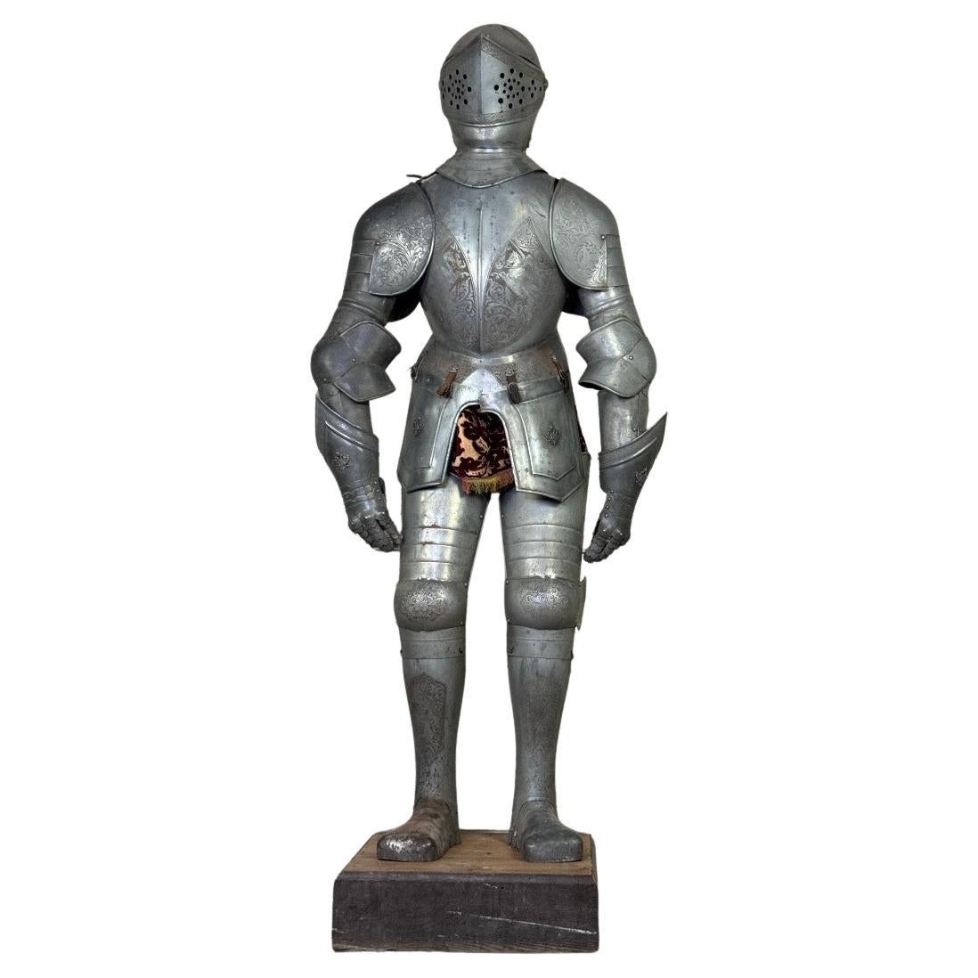 Renaissance-style armour, circa 1880 For Sale