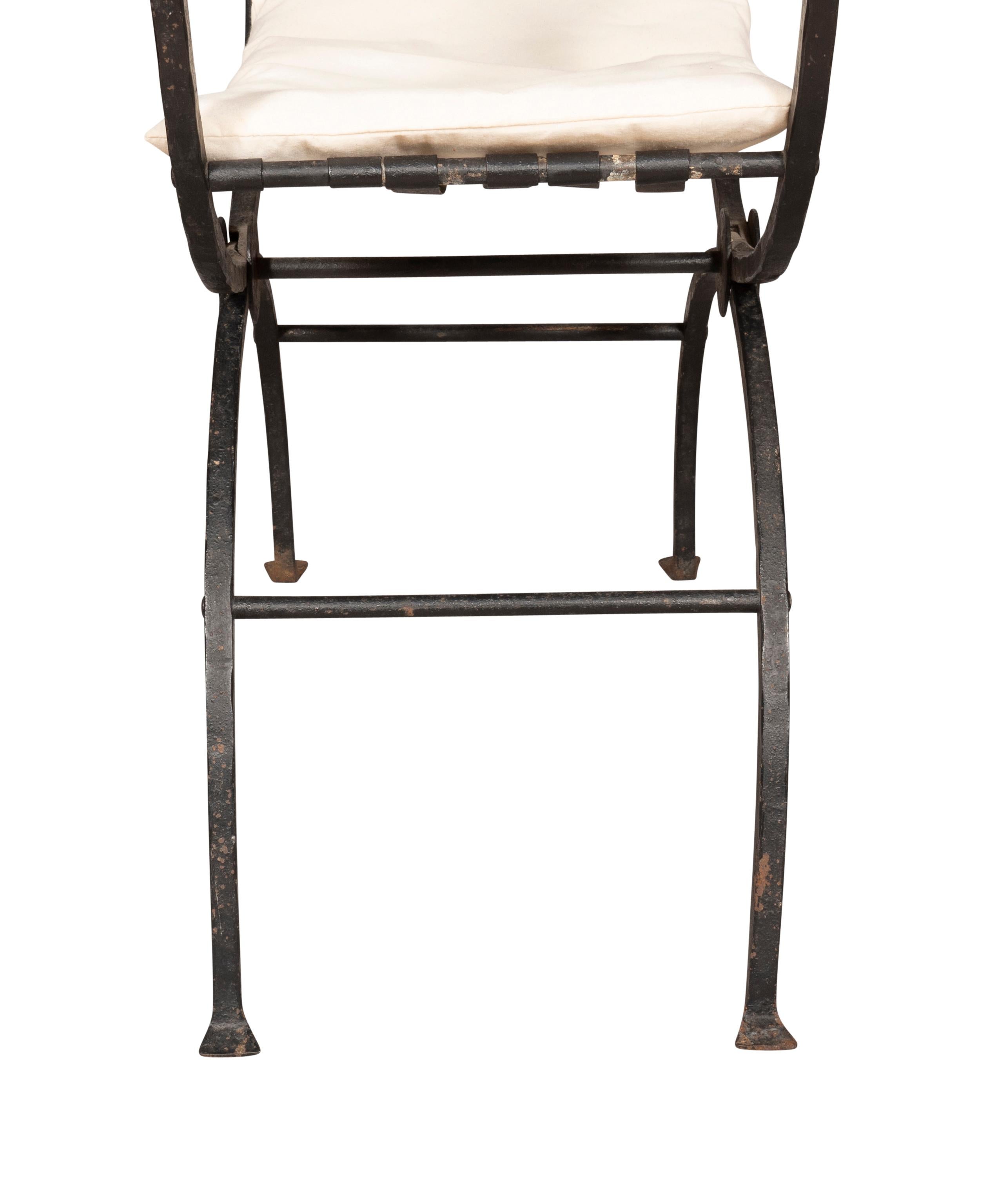 Sessel aus Bronze und Schmiedeeisen im Renaissance-Stil im Angebot 6