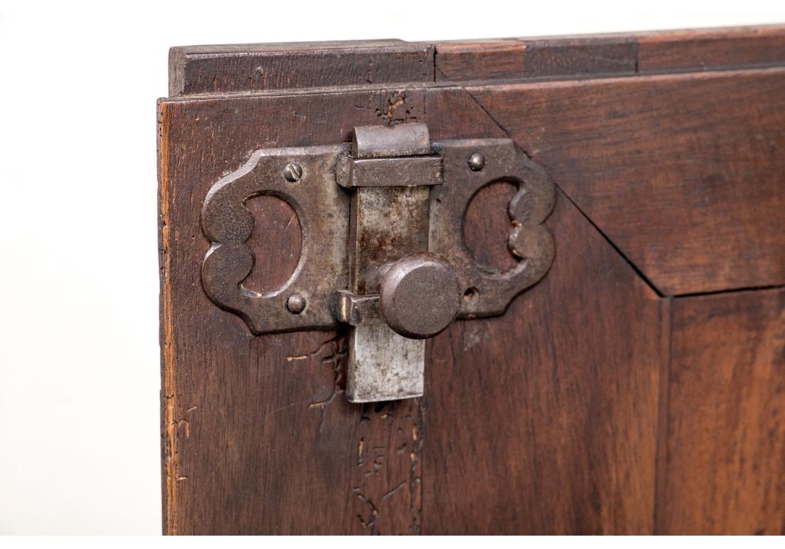 Renaissance Style Carved Oak Two Part Cabinet With Figural Panels For Sale 4